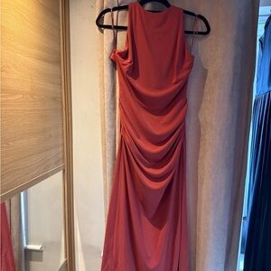 Zara Backless Coral Dress